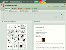 Tablet Screenshot of herxstolenxheart.deviantart.com