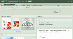Desktop Screenshot of knucklesrougeclub.deviantart.com