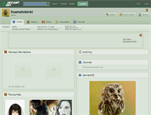 Tablet Screenshot of koametotenki.deviantart.com