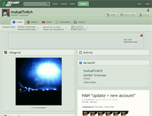 Tablet Screenshot of mutualtwitch.deviantart.com