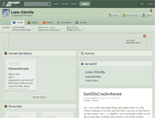 Tablet Screenshot of luna--estrella.deviantart.com