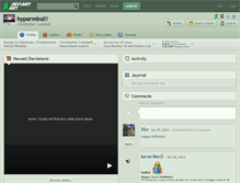 Tablet Screenshot of hypermind.deviantart.com