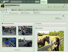 Tablet Screenshot of monsterenergyliz.deviantart.com
