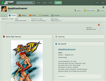 Tablet Screenshot of deepbluedreamer.deviantart.com