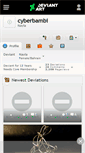 Mobile Screenshot of cyberbambi.deviantart.com