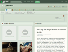 Tablet Screenshot of cyberbambi.deviantart.com