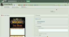 Desktop Screenshot of crimsonviper38.deviantart.com