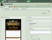 Tablet Screenshot of crimsonviper38.deviantart.com