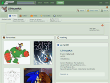 Tablet Screenshot of lilhousekat.deviantart.com