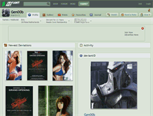 Tablet Screenshot of gen00b.deviantart.com