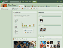 Tablet Screenshot of guitar-music.deviantart.com