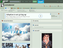 Tablet Screenshot of andresmonster.deviantart.com