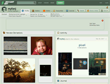 Tablet Screenshot of myfonj.deviantart.com