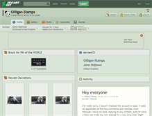 Tablet Screenshot of gilligan-stamps.deviantart.com