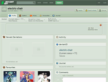 Tablet Screenshot of electric-chair.deviantart.com
