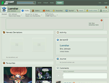 Tablet Screenshot of luenshar.deviantart.com