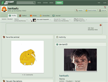 Tablet Screenshot of hanitaafu.deviantart.com