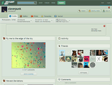 Tablet Screenshot of cloverpunk.deviantart.com