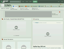 Tablet Screenshot of dj-bapho.deviantart.com