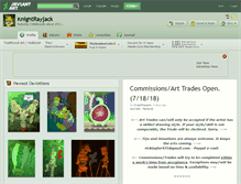 Tablet Screenshot of knightrayjack.deviantart.com