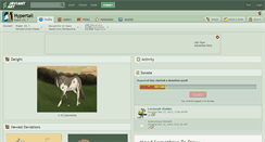Desktop Screenshot of hypertail.deviantart.com