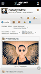 Mobile Screenshot of nobodyfedme.deviantart.com