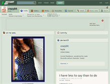 Tablet Screenshot of crazybit.deviantart.com