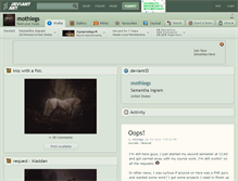 Tablet Screenshot of mothlegs.deviantart.com