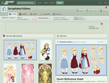 Tablet Screenshot of decapitated-kittens.deviantart.com