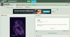 Desktop Screenshot of annawolfe.deviantart.com