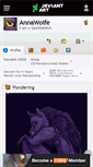 Mobile Screenshot of annawolfe.deviantart.com