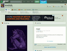 Tablet Screenshot of annawolfe.deviantart.com