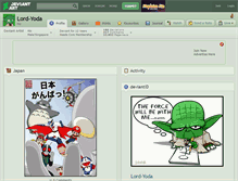Tablet Screenshot of lord-yoda.deviantart.com