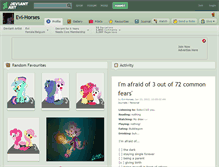 Tablet Screenshot of evi-horses.deviantart.com