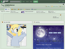 Tablet Screenshot of notablesilence.deviantart.com