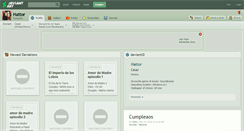 Desktop Screenshot of hattor.deviantart.com