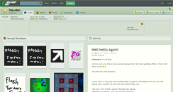 Desktop Screenshot of hawdon.deviantart.com