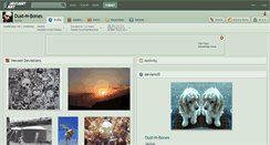 Desktop Screenshot of dust-n-bones.deviantart.com