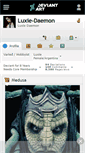 Mobile Screenshot of luxie-daemon.deviantart.com