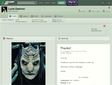 Tablet Screenshot of luxie-daemon.deviantart.com