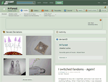 Tablet Screenshot of n-forest.deviantart.com