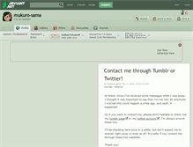 Tablet Screenshot of mukuro-sama.deviantart.com