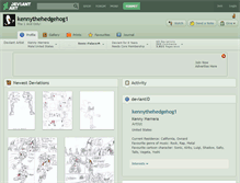 Tablet Screenshot of kennythehedgehog1.deviantart.com