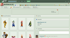 Desktop Screenshot of gokuthepower-art.deviantart.com