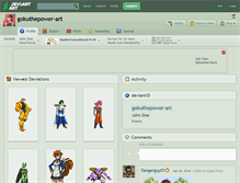 Tablet Screenshot of gokuthepower-art.deviantart.com