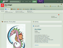 Tablet Screenshot of miss-midget.deviantart.com