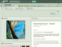 Tablet Screenshot of calicolupe.deviantart.com