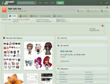 Tablet Screenshot of nah-tah-lee.deviantart.com