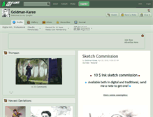 Tablet Screenshot of goldman-karee.deviantart.com