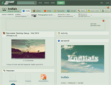 Tablet Screenshot of kndllalx.deviantart.com